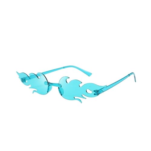 LPNGTNG Sonnenbrille für Damen, trendig, randlos, Metallrahmen, Sonnenbrille, Party, Cosplay, Eyewea(C8) von LPNGTNG