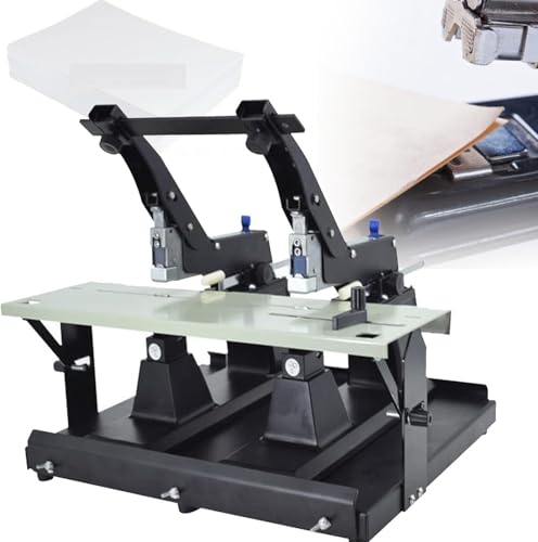 Doppelkopfhefter, Hochleistungshefter, Clip-Desktop-Buchbindemaschine, Desktop-Buchbindemaschine, Dicke 60 Seiten, Für Fabrikbüro von LPONAA
