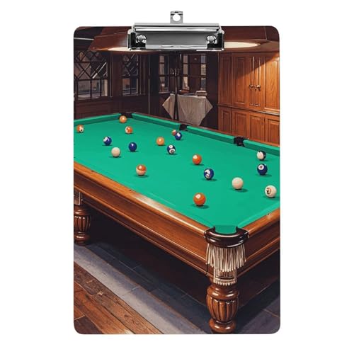 Billard-Klemmbrett, A4-Größe, Acryl-Klemmbrett, dekorative Standard-Klemmbretter mit Edelstahl-Aufhängeloch, tragbarer Dokumenten-Organizer für Bürobedarf, Heimgebrauch Billard-Klemmbrett, A4-Größe, Acryl-Klemmbrett, dekorative Standard-Klemmbretter mit Edelstahl-Aufhängeloch, tragbarer Dokumenten-Organizer für Bürobedarf, Heimgebrauch von LPSADGF