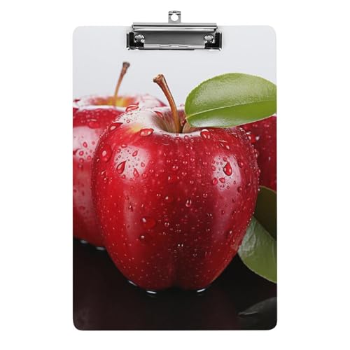Klemmbrett aus Acryl, A4-Größe, dekoratives Standard-Klemmbrett mit Loch zum Aufhängen, tragbarer Dokumenten-Organizer für Bürobedarf, Heimgebrauch von LPSADGF