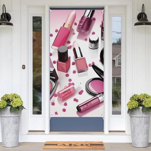 Moderner Kosmetik-Türvorhang, Banner, Dekoration, Willkommensveranda-Schild, Wandbehang, Banner, Hintergrund, Türabdeckung, Willkommensschild für Partys, Heimdekoration, festliche Feiern, 90 x 180 cm Moderner Kosmetik-Türvorhang, Banner, Dekoration, Willkommensveranda-Schild, Wandbehang, Banner, Hintergrund, Türabdeckung, Willkommensschild für Partys, Heimdekoration, festliche Feiern, 90 x 180 cm von LPSADGF