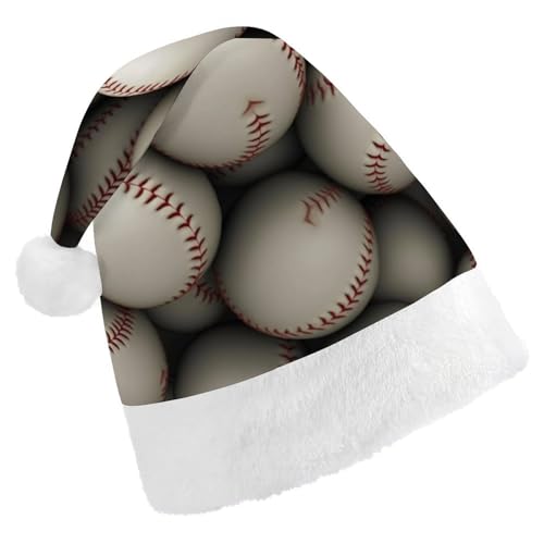 LPSBVNM Weihnachtsmütze für Erwachsene, Baseball-Druck, Unisex, Weihnachtsmannmütze, Neujahrsdekoration, Hüte für Weihnachten, Festtage, Partyzubehör LPSBVNM Weihnachtsmütze für Erwachsene, Baseball-Druck, Unisex, Weihnachtsmannmütze, Neujahrsdekoration, Hüte für Weihnachten, Festtage, Partyzubehör von LPSBVNM