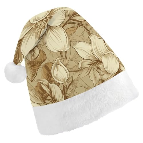 LPSBVNM Weihnachtsmütze für Erwachsene, Beige und Creme, bedruckt, Unisex, Weihnachtsmannmütze, Neujahrsdekoration, Hüte für Weihnachten, Festtage, Partyzubehör LPSBVNM Weihnachtsmütze für Erwachsene, Beige und Creme, bedruckt, Unisex, Weihnachtsmannmütze, Neujahrsdekoration, Hüte für Weihnachten, Festtage, Partyzubehör von LPSBVNM