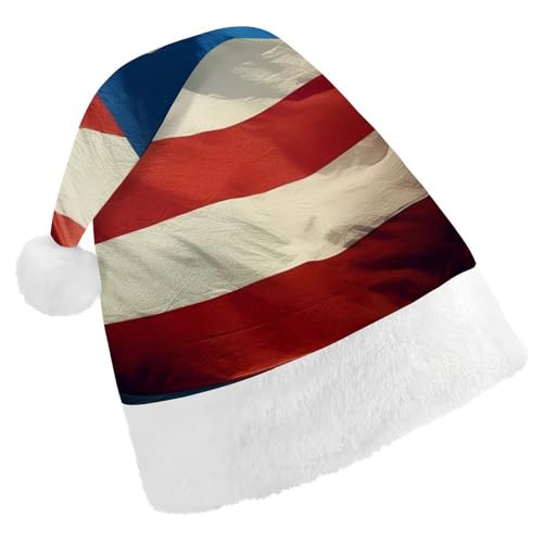 LPSBVNM Weihnachtsmütze für Erwachsene, Puerto Rico, Tapete, Flagge, bedruckt, Unisex, Weihnachtsmannmütze, Neujahrsdekoration, Hüte für Weihnachten, Festtage, Partyzubehör LPSBVNM Weihnachtsmütze für Erwachsene, Puerto Rico, Tapete, Flagge, bedruckt, Unisex, Weihnachtsmannmütze, Neujahrsdekoration, Hüte für Weihnachten, Festtage, Partyzubehör von LPSBVNM