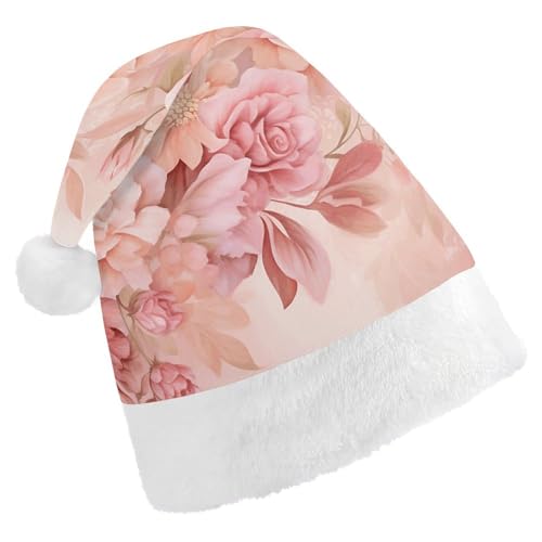 LPSBVNM Weihnachtsmütze für Erwachsene, Rosen und Blumen, bedruckt, Unisex, Weihnachtsmannmütze, Neujahrsdekoration, Hüte für Weihnachten, Festtage, Partyzubehör LPSBVNM Weihnachtsmütze für Erwachsene, Rosen und Blumen, bedruckt, Unisex, Weihnachtsmannmütze, Neujahrsdekoration, Hüte für Weihnachten, Festtage, Partyzubehör von LPSBVNM
