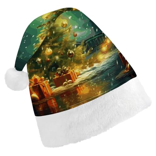 LPSBVNM Weihnachtsmütze für Erwachsene, Weihnachtsbäume, bedruckt, unisex, Weihnachtsmannmütze, Neujahrsdekoration, Hüte für Weihnachten, Festtage, Partyzubehör LPSBVNM Weihnachtsmütze für Erwachsene, Weihnachtsbäume, bedruckt, unisex, Weihnachtsmannmütze, Neujahrsdekoration, Hüte für Weihnachten, Festtage, Partyzubehör von LPSBVNM