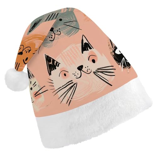 LPSBVNM Weihnachtsmütze für Erwachsene, pfirsichfarben und grün, bedruckt, unisex, Weihnachtsmannmütze, Neujahrsdekoration, Hüte für Weihnachten, Festtage, Partyzubehör LPSBVNM Weihnachtsmütze für Erwachsene, pfirsichfarben und grün, bedruckt, unisex, Weihnachtsmannmütze, Neujahrsdekoration, Hüte für Weihnachten, Festtage, Partyzubehör von LPSBVNM