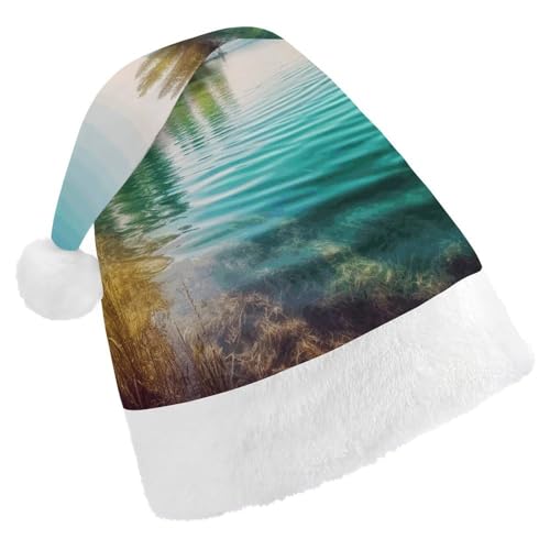LPSBVNM Weihnachtsmütze für Erwachsene, sauberes Wasser und Seenlandschaft, bedruckt, Unisex, Weihnachtsmannmütze, Neujahrsdekoration, Hüte für Weihnachten, festliche Feiertagspartys LPSBVNM Weihnachtsmütze für Erwachsene, sauberes Wasser und Seenlandschaft, bedruckt, Unisex, Weihnachtsmannmütze, Neujahrsdekoration, Hüte für Weihnachten, festliche Feiertagspartys von LPSBVNM