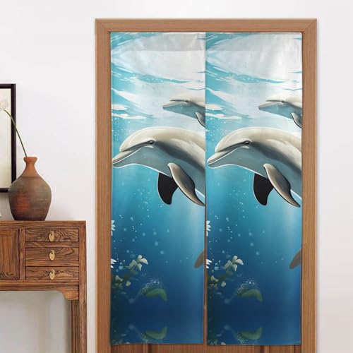 LPSRTWE Türvorhänge für Türen, Verdunkelungsvorhang, thermisch isoliert, Privatsphäre, Türabdeckung, Delfin, Fenstervorhang für Schlafzimmer, Wohnzimmer, 1 Panel, 86,4 x 142,2 cm LPSRTWE Türvorhänge für Türen, Verdunkelungsvorhang, thermisch isoliert, Privatsphäre, Türabdeckung, Delfin, Fenstervorhang für Schlafzimmer, Wohnzimmer, 1 Panel, 86,4 x 142,2 cm von LPSRTWE