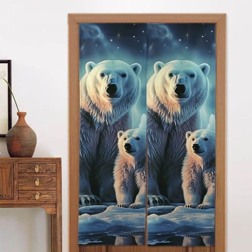 LPSRTWE Türvorhänge für Türen, Verdunkelungsvorhang, wärmeisoliert, Privatsphäre, Türabdeckung, Eisbären, Nordlichter, Fenstervorhang für Schlafzimmer, Wohnzimmer, 1 Panel, 86,4 x 142,2 cm LPSRTWE Türvorhänge für Türen, Verdunkelungsvorhang, wärmeisoliert, Privatsphäre, Türabdeckung, Eisbären, Nordlichter, Fenstervorhang für Schlafzimmer, Wohnzimmer, 1 Panel, 86,4 x 142,2 cm von LPSRTWE
