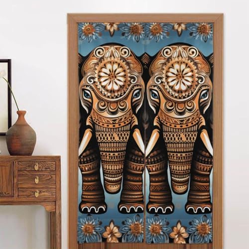 LPSRTWE Türvorhänge für Türen, Verdunkelungsvorhang, wärmeisoliert, Privatsphäre, Türabdeckung, Elefantenmuster, Fenstervorhang für Schlafzimmer, Wohnzimmer, 1 Panel, 86,4 x 142,2 cm LPSRTWE Türvorhänge für Türen, Verdunkelungsvorhang, wärmeisoliert, Privatsphäre, Türabdeckung, Elefantenmuster, Fenstervorhang für Schlafzimmer, Wohnzimmer, 1 Panel, 86,4 x 142,2 cm von LPSRTWE