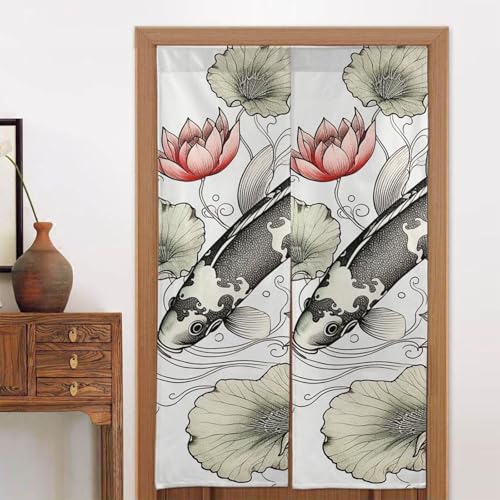 LPSRTWE Türvorhänge für Türen, Verdunkelungsvorhang, wärmeisoliert, Privatsphäre, Türabdeckung, Fische, japanischer Karpfen, Fenstervorhang für Schlafzimmer, Wohnzimmer, 1 Panel, 86,4 x 142,2 cm LPSRTWE Türvorhänge für Türen, Verdunkelungsvorhang, wärmeisoliert, Privatsphäre, Türabdeckung, Fische, japanischer Karpfen, Fenstervorhang für Schlafzimmer, Wohnzimmer, 1 Panel, 86,4 x 142,2 cm von LPSRTWE