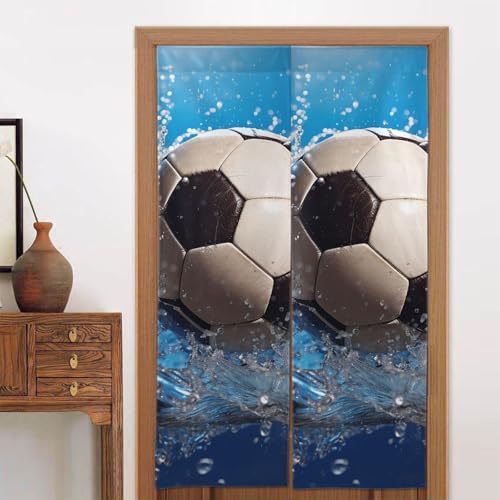 LPSRTWE Türvorhänge für Türen, Verdunkelungsvorhang, wärmeisoliert, Privatsphäre, Türabdeckung, Fußball, Wasserfenster, Vorhang für Schlafzimmer, Wohnzimmer, 1 Panel, 86,4 x 142,2 cm LPSRTWE Türvorhänge für Türen, Verdunkelungsvorhang, wärmeisoliert, Privatsphäre, Türabdeckung, Fußball, Wasserfenster, Vorhang für Schlafzimmer, Wohnzimmer, 1 Panel, 86,4 x 142,2 cm von LPSRTWE