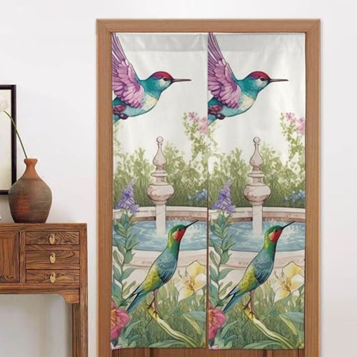 LPSRTWE Türvorhänge für Türen, Verdunkelungsvorhang, wärmeisoliert, Privatsphäre, Türabdeckung, Garten mit Vögeln und Blumen, Fenstervorhang für Schlafzimmer, Wohnzimmer, 1 Panel, 86,4 x 142,2 cm LPSRTWE Türvorhänge für Türen, Verdunkelungsvorhang, wärmeisoliert, Privatsphäre, Türabdeckung, Garten mit Vögeln und Blumen, Fenstervorhang für Schlafzimmer, Wohnzimmer, 1 Panel, 86,4 x 142,2 cm von LPSRTWE
