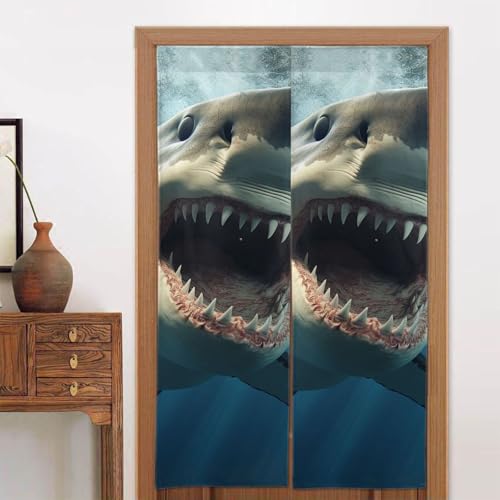 LPSRTWE Türvorhänge für Türen, Verdunkelungsvorhang, wärmeisoliert, Privatsphäre, Türabdeckung, Haifischmund, Fenstervorhang für Schlafzimmer, Wohnzimmer, 1 Panel, 86,4 x 142,2 cm LPSRTWE Türvorhänge für Türen, Verdunkelungsvorhang, wärmeisoliert, Privatsphäre, Türabdeckung, Haifischmund, Fenstervorhang für Schlafzimmer, Wohnzimmer, 1 Panel, 86,4 x 142,2 cm von LPSRTWE