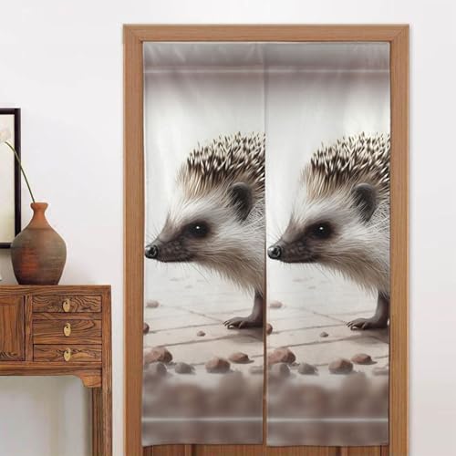 LPSRTWE Türvorhänge für Türen, Verdunkelungsvorhang, wärmeisoliert, Privatsphäre, Türabdeckung, Igel, Fenstervorhang, Schatten für Schlafzimmer, Wohnzimmer, 1 Panel, 86,4 x 142,2 cm LPSRTWE Türvorhänge für Türen, Verdunkelungsvorhang, wärmeisoliert, Privatsphäre, Türabdeckung, Igel, Fenstervorhang, Schatten für Schlafzimmer, Wohnzimmer, 1 Panel, 86,4 x 142,2 cm von LPSRTWE