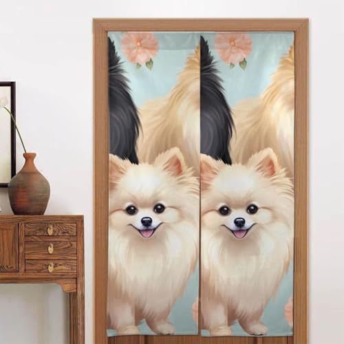 LPSRTWE Türvorhänge für Türen, Verdunkelungsvorhang, wärmeisoliert, Privatsphäre, Türabdeckung, Pomeranian-Muster, Fenstervorhang für Schlafzimmer, Wohnzimmer, 1 Panel, 86,4 x 142,2 cm LPSRTWE Türvorhänge für Türen, Verdunkelungsvorhang, wärmeisoliert, Privatsphäre, Türabdeckung, Pomeranian-Muster, Fenstervorhang für Schlafzimmer, Wohnzimmer, 1 Panel, 86,4 x 142,2 cm von LPSRTWE
