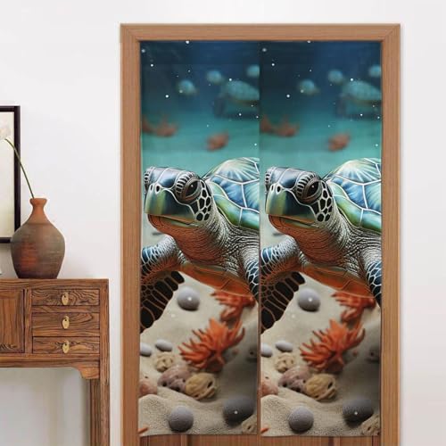 LPSRTWE Türvorhänge für Türen, Verdunkelungsvorhang, wärmeisoliert, Privatsphäre, Türabdeckung, Schildkröte, Seestern, Fenstervorhang für Schlafzimmer, Wohnzimmer, 1 Panel, 86,4 x 142,2 cm LPSRTWE Türvorhänge für Türen, Verdunkelungsvorhang, wärmeisoliert, Privatsphäre, Türabdeckung, Schildkröte, Seestern, Fenstervorhang für Schlafzimmer, Wohnzimmer, 1 Panel, 86,4 x 142,2 cm von LPSRTWE