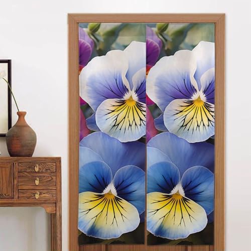 LPSRTWE Türvorhänge für Türen, Verdunkelungsvorhang, wärmeisoliert, Privatsphäre, Türabdeckung, Stiefmütterchen, Perfektion, Fenstervorhang, Schatten für Schlafzimmer, Wohnzimmer, 1 Panel, 86,4 x LPSRTWE Türvorhänge für Türen, Verdunkelungsvorhang, wärmeisoliert, Privatsphäre, Türabdeckung, Stiefmütterchen, Perfektion, Fenstervorhang, Schatten für Schlafzimmer, Wohnzimmer, 1 Panel, 86,4 x von LPSRTWE