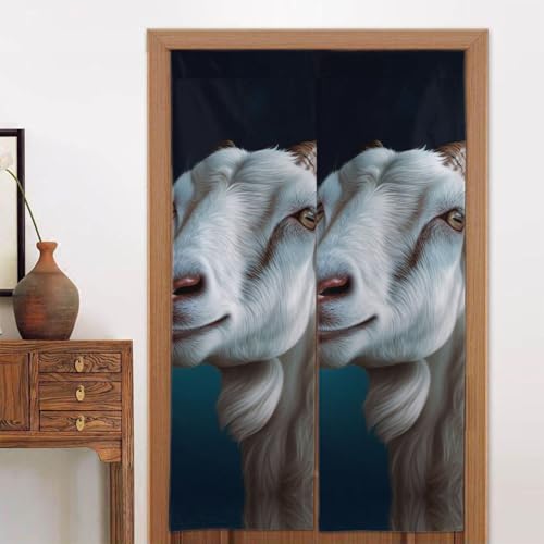 LPSRTWE Türvorhänge für Türen, Verdunkelungsvorhang, wärmeisoliert, Privatsphäre, Türabdeckung, Ziege, Fenstervorhang, Schatten für Schlafzimmer, Wohnzimmer, 1 Panel, 86,4 x 142,2 cm LPSRTWE Türvorhänge für Türen, Verdunkelungsvorhang, wärmeisoliert, Privatsphäre, Türabdeckung, Ziege, Fenstervorhang, Schatten für Schlafzimmer, Wohnzimmer, 1 Panel, 86,4 x 142,2 cm von LPSRTWE
