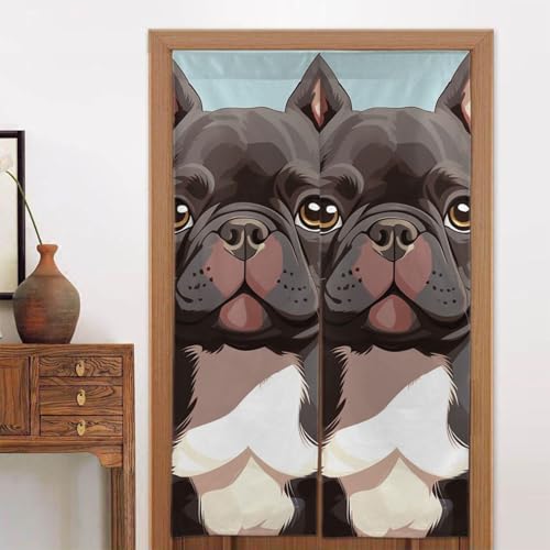 LPSRTWE Türvorhänge für Türen, Verdunkelungsvorhang, wärmeisoliert, Privatsphäre, Türabdeckung, französische Bulldogge, niedlicher Fenstervorhang für Schlafzimmer, Wohnzimmer, 1 Panel, 86,4 x 142,2 cm LPSRTWE Türvorhänge für Türen, Verdunkelungsvorhang, wärmeisoliert, Privatsphäre, Türabdeckung, französische Bulldogge, niedlicher Fenstervorhang für Schlafzimmer, Wohnzimmer, 1 Panel, 86,4 x 142,2 cm von LPSRTWE