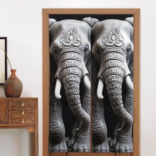LPSRTWE Türvorhänge für Türen, Verdunkelungsvorhang, wärmeisoliert, Privatsphäre, Türabdeckung, grauer Elefant, Fenstervorhang für Schlafzimmer, Wohnzimmer, 1 Panel, 86,4 x 142,2 cm LPSRTWE Türvorhänge für Türen, Verdunkelungsvorhang, wärmeisoliert, Privatsphäre, Türabdeckung, grauer Elefant, Fenstervorhang für Schlafzimmer, Wohnzimmer, 1 Panel, 86,4 x 142,2 cm von LPSRTWE