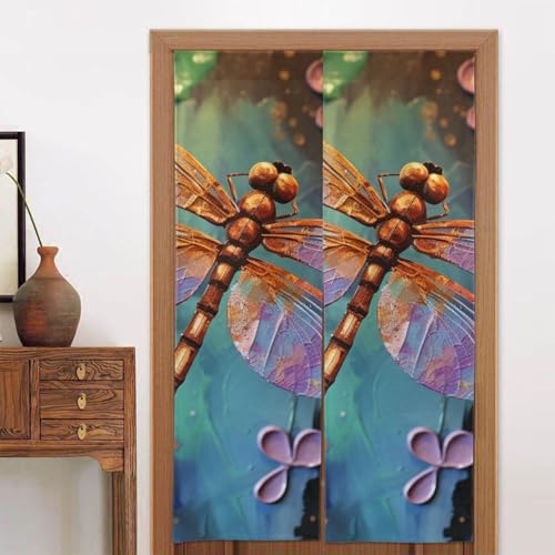 LPSRTWE Türvorhänge für Türen, Verdunkelungsvorhang, wärmeisoliert, Privatsphäre, Türabdeckung, handbemalt, Libellen-Fenstervorhang, Schatten für Schlafzimmer, Wohnzimmer, 1 Panel, 86,4 x 142,2 cm LPSRTWE Türvorhänge für Türen, Verdunkelungsvorhang, wärmeisoliert, Privatsphäre, Türabdeckung, handbemalt, Libellen-Fenstervorhang, Schatten für Schlafzimmer, Wohnzimmer, 1 Panel, 86,4 x 142,2 cm von LPSRTWE