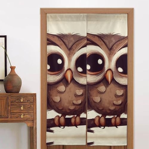 LPSRTWE Türvorhänge für Türen, Verdunkelungsvorhang, wärmeisoliert, Privatsphäre, Türabdeckung, niedliche Eule, Fenstervorhang für Schlafzimmer, Wohnzimmer, 1 Panel, 86,4 x 142,2 cm LPSRTWE Türvorhänge für Türen, Verdunkelungsvorhang, wärmeisoliert, Privatsphäre, Türabdeckung, niedliche Eule, Fenstervorhang für Schlafzimmer, Wohnzimmer, 1 Panel, 86,4 x 142,2 cm von LPSRTWE