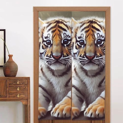 LPSRTWE Türvorhänge für Türen, Verdunkelungsvorhang, wärmeisoliert, Privatsphäre, Türabdeckung, niedlicher Tiger, Fenstervorhang für Schlafzimmer, Wohnzimmer, 1 Panel, 86,4 x 142,2 cm LPSRTWE Türvorhänge für Türen, Verdunkelungsvorhang, wärmeisoliert, Privatsphäre, Türabdeckung, niedlicher Tiger, Fenstervorhang für Schlafzimmer, Wohnzimmer, 1 Panel, 86,4 x 142,2 cm von LPSRTWE