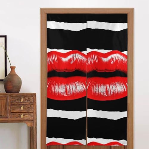 LPSRTWE Türvorhänge für Türen, Verdunkelungsvorhang, wärmeisoliert, Privatsphäre, Türabdeckung, rote Lippen, Kuss, Fenstervorhang, Schatten für Schlafzimmer, Wohnzimmer, 1 Panel, 86,4 x 142,2 cm LPSRTWE Türvorhänge für Türen, Verdunkelungsvorhang, wärmeisoliert, Privatsphäre, Türabdeckung, rote Lippen, Kuss, Fenstervorhang, Schatten für Schlafzimmer, Wohnzimmer, 1 Panel, 86,4 x 142,2 cm von LPSRTWE