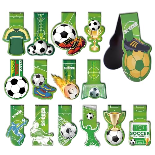 LPZMPZ 15 Stück Fussball Magnetische Lesezeichen FußBall Magnetlesezeichen Magnetisch Bookmark für Mitgebsel Jungen Mädchen Kinder Magnet Fussball Geschenke LPZMPZ 15 Stück Fussball Magnetische Lesezeichen FußBall Magnetlesezeichen Magnetisch Bookmark für Mitgebsel Jungen Mädchen Kinder Magnet Fussball Geschenke von LPZMPZ