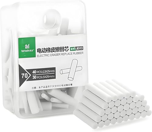 80 Stück 2,3 mm + 50 Stück 5 mm Radiergummi-Nachfüllpackungen mit Etui für Druckbleistifte – Ersatz-Skizzenradierer geeignet für Schule/Büro 80 Stück 2,3 mm + 50 Stück 5 mm Radiergummi-Nachfüllpackungen mit Etui für Druckbleistifte – Ersatz-Skizzenradierer geeignet für Schule/Büro von LQMBABY