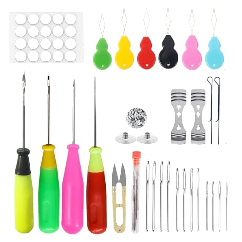 LQMBABY Dochtstanzer-Set mit rundem Loch, Kerzendochtnadeln für Formen und Silikonformen, DIY-Kerzenherstellungswerkzeuge (Mix-1 Set) von LQMBABY