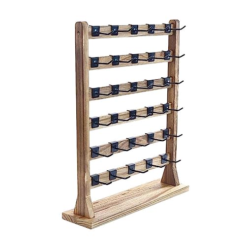 LQQDREX Holz Ohrringe Display Ständer Mit Haken Mehrzweck Für Kommode Schlafzimmer Halskette Display U6M6 Schmuck Lagerung Hängen Organisieren von LQQDREX