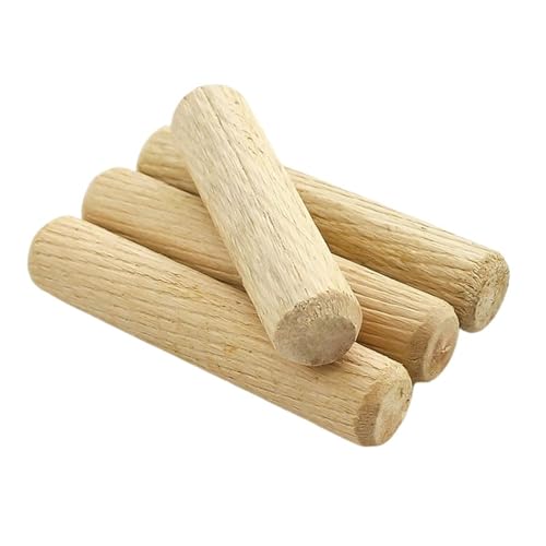 Holzdübelstangen für Basteln， Holzdübel Stifte Stangen Möbelbeschlag Packung mit 20/50/100 Stück M6 M8 M10 M12 Mehrere Größen(M8x40 50Pcs) von LQRCTRY