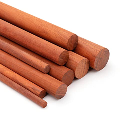 Holzdübelstangen für Basteln， Holzdübelstangen, 100 mm Länge, unbehandeltes Hartholz, 5er-Pack(20mm) von LQRCTRY