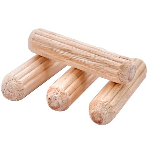 Holzdübelstangen für Basteln， M5 Holzdübel/-stifte Natur 20/25/30mm 150 Stück(M5x30mm) von LQRCTRY