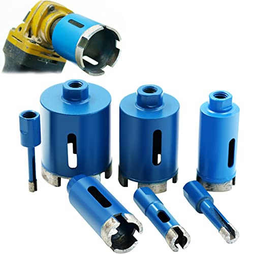 Lochöffner, M10 Winkelschleifer 6-75mm Blau Diamant Bohrer Cutter Säge Kernbohrer Lochöffner 60mm von LQRCTRY