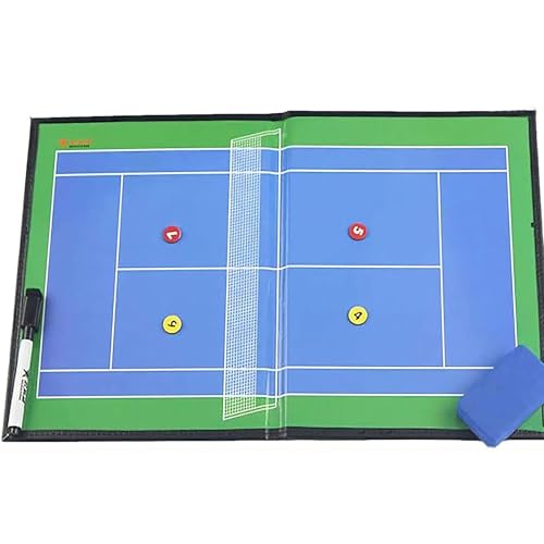Tennis Trainer Profi Trainingshilfe, Tennis Coaches Taktiktafel, for Taktiken und Spielanpassungen, Trainer-klemmbrett mit Stifte, Radiergummi Tennis Trainer Profi Trainingshilfe, Tennis Coaches Taktiktafel, for Taktiken und Spielanpassungen, Trainer-klemmbrett mit Stifte, Radiergummi von LQYDQSC