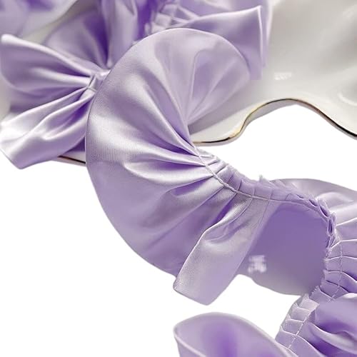 Band,Spitzenbesatz, Spitzenbesatz, plissierter Chiffon-Spitzenkantenbesatz, 1 Yard, 5,5 cm, rosa, schwarz, weiß, rot, glänzendes Satin-Plisseeband, Stoff, Rüschen, Spitzenkantenbesatz am Saum for DIY- Band,Spitzenbesatz, Spitzenbesatz, plissierter Chiffon-Spitzenkantenbesatz, 1 Yard, 5,5 cm, rosa, schwarz, weiß, rot, glänzendes Satin-Plisseeband, Stoff, Rüschen, Spitzenkantenbesatz am Saum for DIY- von LRFNKCT