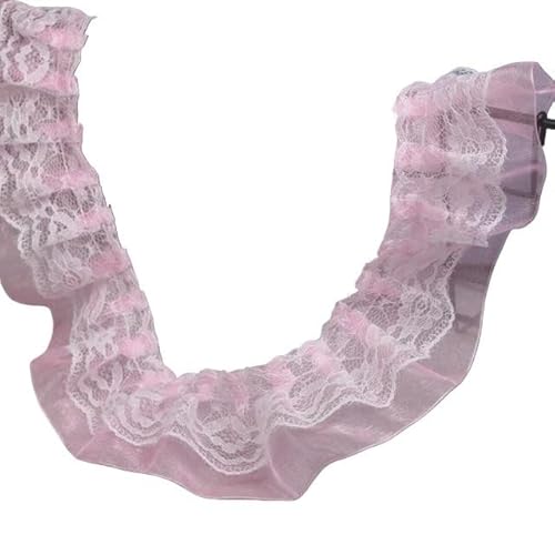 Band,Spitzenbesatz, Spitzenbesatz, plissierter Chiffon-Spitzenkantenbesatz, 1 Yards plissierter weißer Spitzenmaterialbesatz, 5 cm, Guipure, hohl, blau, lila, rosa, Spitzenstoff, Nähzubehör, Kleiderde Band,Spitzenbesatz, Spitzenbesatz, plissierter Chiffon-Spitzenkantenbesatz, 1 Yards plissierter weißer Spitzenmaterialbesatz, 5 cm, Guipure, hohl, blau, lila, rosa, Spitzenstoff, Nähzubehör, Kleiderde von LRFNKCT