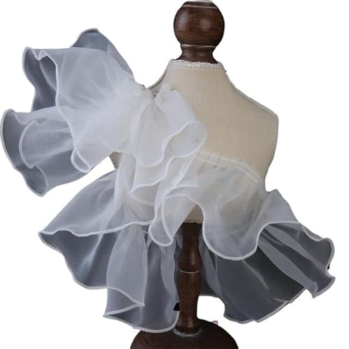 Band,Spitzenbesatz, Spitzenbesatz, plissierter Chiffon-Spitzenkantenbesatz, 3 Yard/Lot, schwarz-weißer plissierter Spitzenbesatz, handgefertigt, DIY Organza, Hochzeitskleid, Kleidungszubehör, Stoff, 8 Band,Spitzenbesatz, Spitzenbesatz, plissierter Chiffon-Spitzenkantenbesatz, 3 Yard/Lot, schwarz-weißer plissierter Spitzenbesatz, handgefertigt, DIY Organza, Hochzeitskleid, Kleidungszubehör, Stoff, 8 von LRFNKCT
