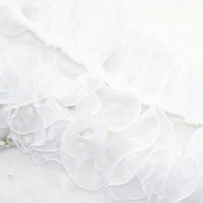 Band,Spitzenbesatz, Spitzenbesatz, plissierter Chiffon-Spitzenkantenbesatz, 3 Yard/Lot, schwarz-weißer plissierter Spitzenbesatz, handgefertigt, DIY Organza, Hochzeitskleid, Kleidungszubehör, Stoff, 8 Band,Spitzenbesatz, Spitzenbesatz, plissierter Chiffon-Spitzenkantenbesatz, 3 Yard/Lot, schwarz-weißer plissierter Spitzenbesatz, handgefertigt, DIY Organza, Hochzeitskleid, Kleidungszubehör, Stoff, 8 von LRFNKCT