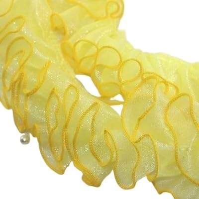 Band,Spitzenbesatz, Spitzenbesatz, plissierter Chiffon-Spitzenkantenbesatz, 3 Yard/Lot, schwarz-weißer plissierter Spitzenbesatz, handgefertigt, DIY Organza, Hochzeitskleid, Kleidungszubehör, Stoff, 8 Band,Spitzenbesatz, Spitzenbesatz, plissierter Chiffon-Spitzenkantenbesatz, 3 Yard/Lot, schwarz-weißer plissierter Spitzenbesatz, handgefertigt, DIY Organza, Hochzeitskleid, Kleidungszubehör, Stoff, 8 von LRFNKCT