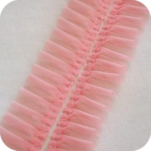Band,Spitzenbesatz, Spitzenbesatz, plissierter Chiffon-Spitzenkantenbesatz, Weiß, Schwarz, Rot, Rosa, Blau, Lila, Spitzenband, DIY-Bekleidung, Nähen, Stoff, 5 cm Netz, plissiertes Spitzenband, Kleid, Band,Spitzenbesatz, Spitzenbesatz, plissierter Chiffon-Spitzenkantenbesatz, Weiß, Schwarz, Rot, Rosa, Blau, Lila, Spitzenband, DIY-Bekleidung, Nähen, Stoff, 5 cm Netz, plissiertes Spitzenband, Kleid, von LRFNKCT