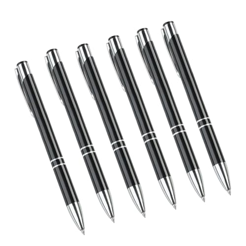 LRFNKCT Stifte, Gelstifte, Gelschreiber Kugelschreiber Druckbleistifte aus Metall for flüssigen Schreiben(Black) von LRFNKCT