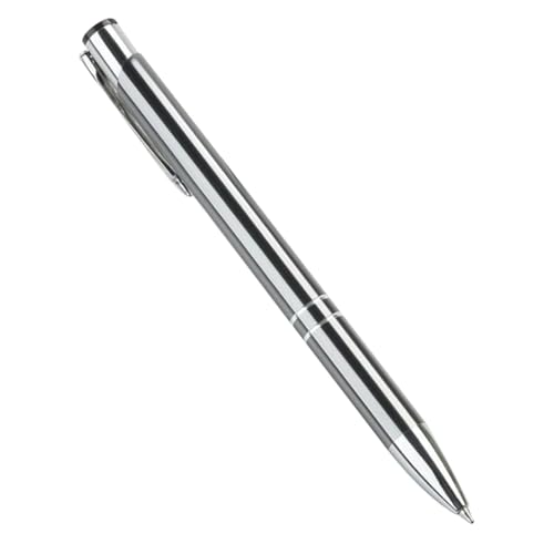 LRFNKCT Stifte, Gelstifte, Gelschreiber Kugelschreiber Druckbleistifte aus Metall for flüssigen Schreiben(Silver) von LRFNKCT