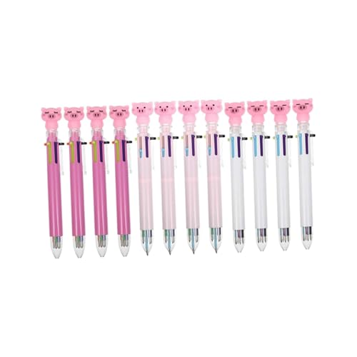 LRFNKCT Stifte, Gelstifte, Gelschreiber Mehrfarbige Kugelschreiber Drucktintenroller Kreative(12pcs) von LRFNKCT