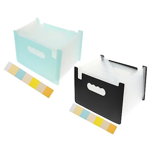 Ordner, Aktenordner, 2 Stück, Haushaltspapierordner, Quittungs-Organizer, tragbarer Ordner, Quittungshalter, Brieftaschenhalter, Ablage, Akkordeon-Design, Tasche entsprechend Organizer Ordner, Aktenordner, 2 Stück, Haushaltspapierordner, Quittungs-Organizer, tragbarer Ordner, Quittungshalter, Brieftaschenhalter, Ablage, Akkordeon-Design, Tasche entsprechend Organizer von LRFNKCT
