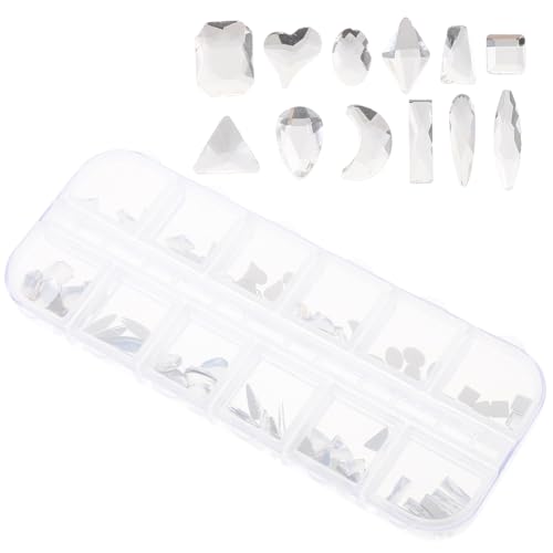 LRXIYODE 1 Karton DIY Nagel Strasssteine Glänzende Ab Glassteine Flachboden für Maniküre Nail Art Zubehör Schmucksteine Bastel Dekoration Nageldesign LRXIYODE 1 Karton DIY Nagel Strasssteine Glänzende Ab Glassteine Flachboden für Maniküre Nail Art Zubehör Schmucksteine Bastel Dekoration Nageldesign von LRXIYODE